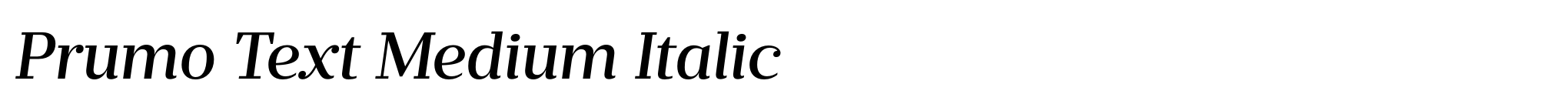 Prumo Text Medium Italic image